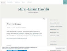 Tablet Screenshot of mariaiulianadascalu.com